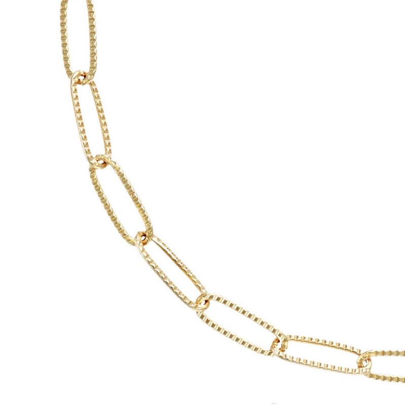 Collier Plaqué or 750°°° Maille cheval