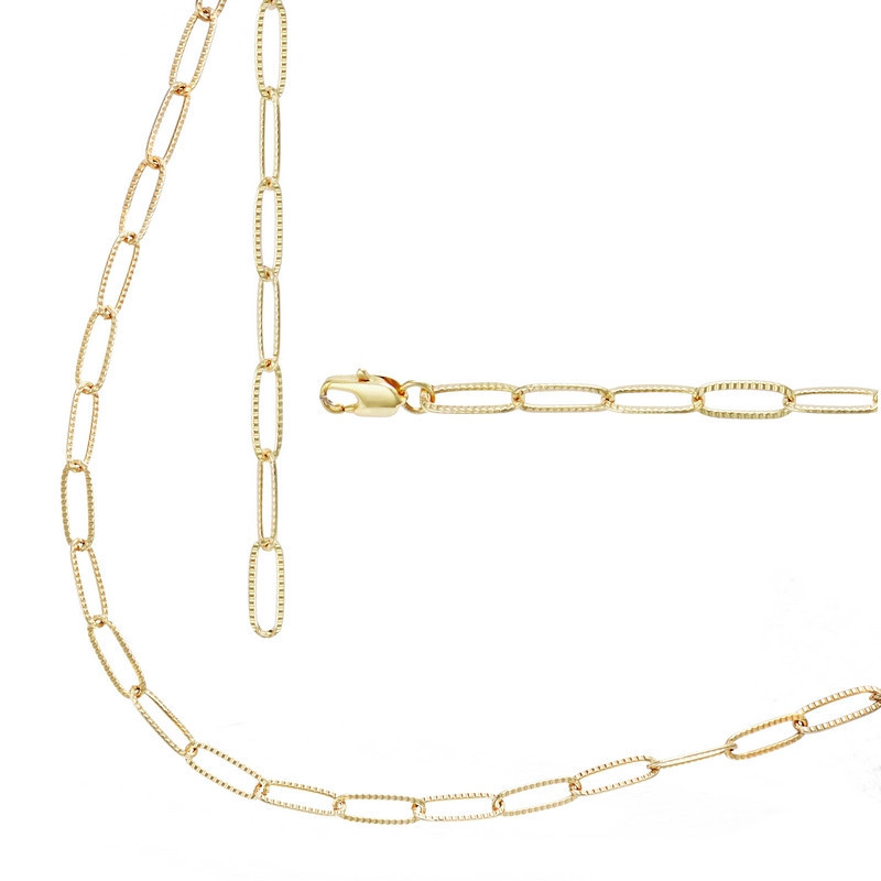Collier Plaqué or 750°°° Maille cheval