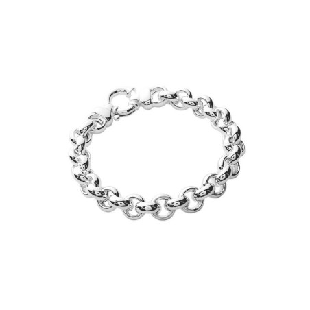 Bracelet argent 925 rhodié – Maille Jaseron 10.5 mm