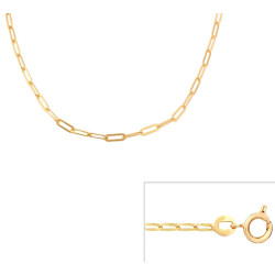 Chaine maille cheval plaqué or