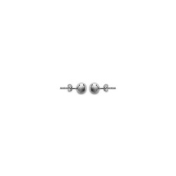 BOULES ARGENT LISSES ET BRILLANTES