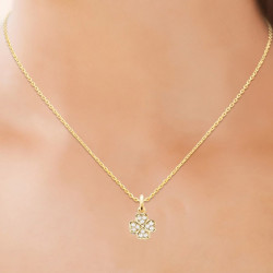 Pendentif Trèfle Oxydes