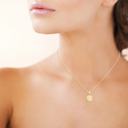 Pendentif Initiale gravée