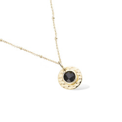 Pendentif disque martelée