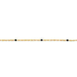 Chaine Fantaisie Perles Noires