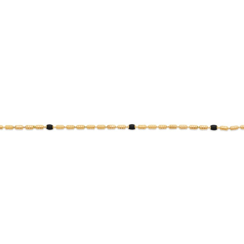 Chaine Fantaisie Perles Noires