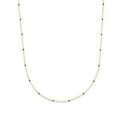 Chaine Fantaisie Perles Noires