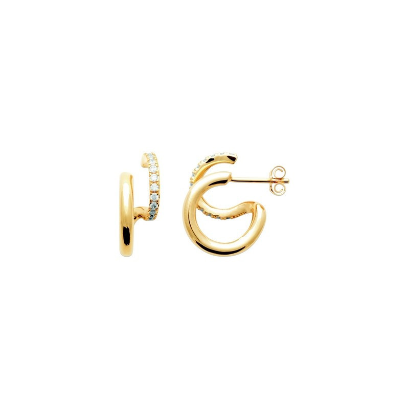 Boucles d'oreilles trompe-l'œil