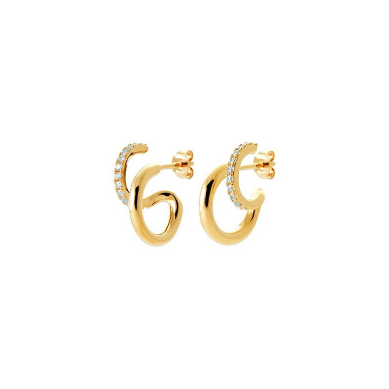 Boucles d'oreilles trompe-l'œil