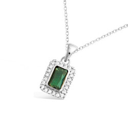 Pendentif Emeraude Et Brillants