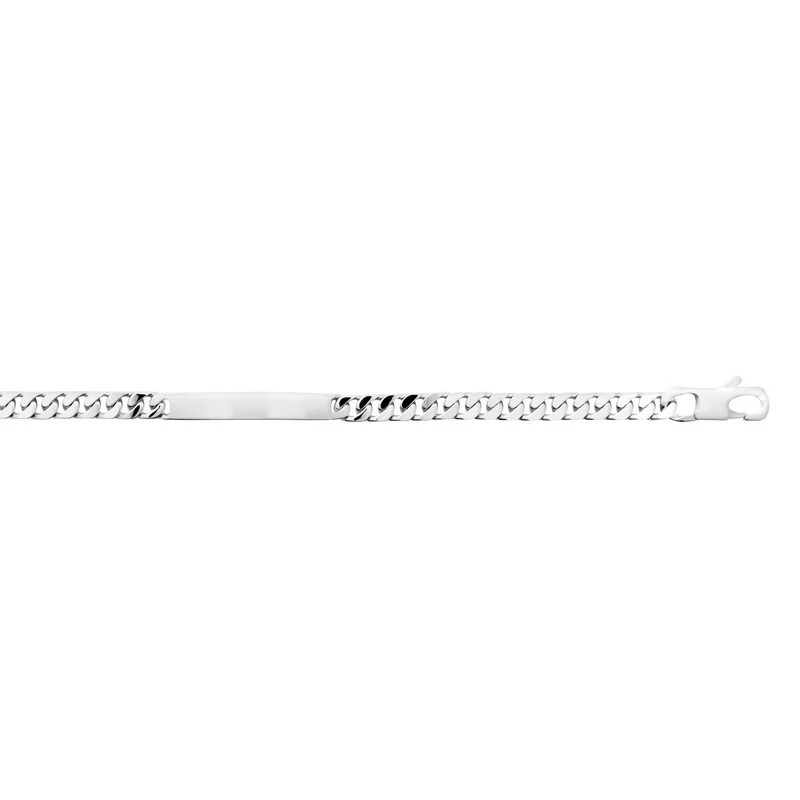 Bracelet Gourmette identité en Argent Massif Enfant et Pré Ado