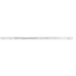 Bracelet Identité Argent Maille Gourmette serrée