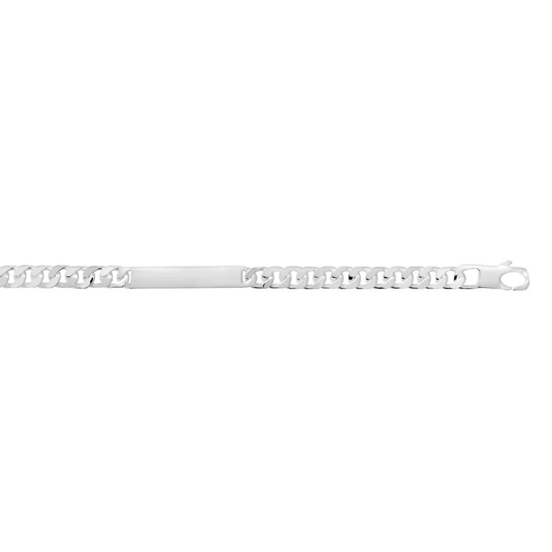 Bracelet Gourmette identité en Argent Massif  Ado-Adulte