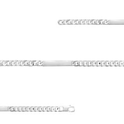 Bracelet Identité Argent Massif Maille Gourmette Serrée 10 ans et +