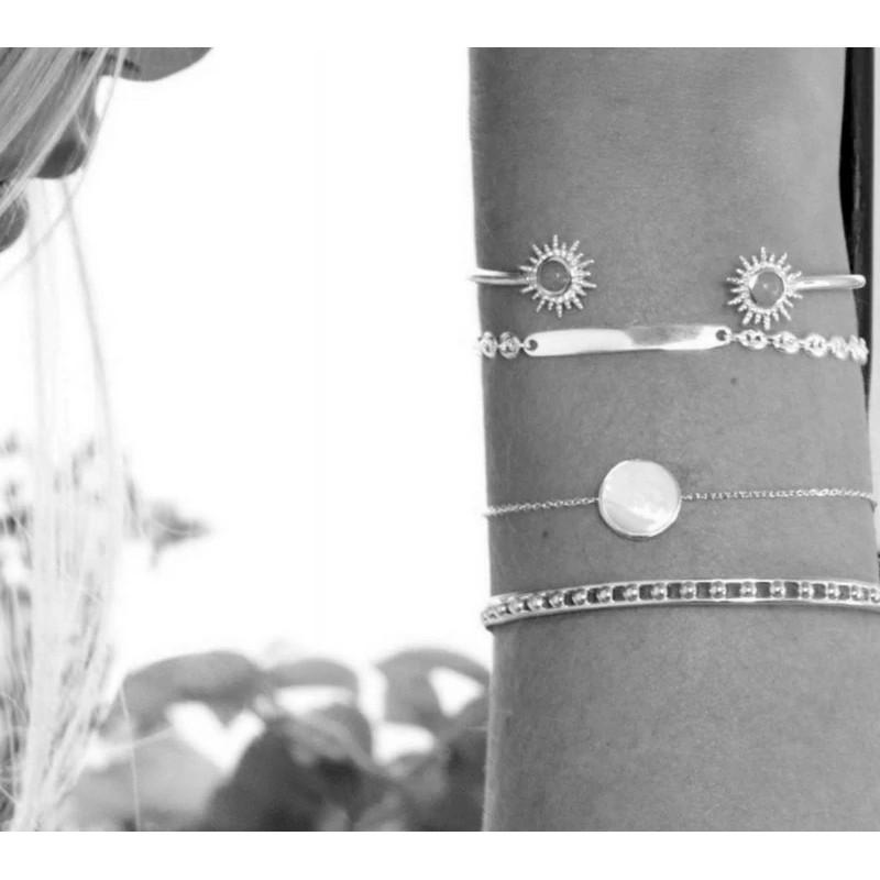 Bracelet Identité grain de café très fin