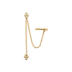 Boucle 2 en 1 avec 1 pendant + bague d'oreille