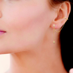 Boucle unitaire 1 trou + bague oreille