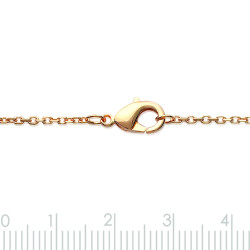 Bracelet plaqué or 750 3MIC avec cercle et oxydes de zirconium
