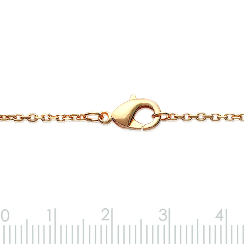 Bracelet plaqué or 750 3MIC avec cercle et oxydes de zirconium