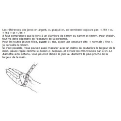 Comment choisir la bonne taille de votre jonc ?
