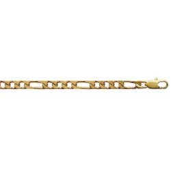 BRACELET HOMME FIGARO PLAQUE OR