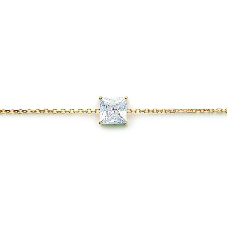 BRACELET PLAQUE OR OXYDE