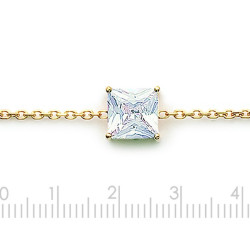 BRACELET PLAQUE OR OXYDE