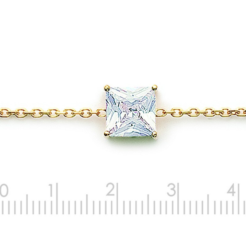 BRACELET PLAQUE OR OXYDE
