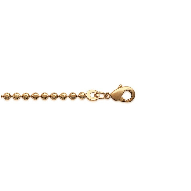 BRACELET BOULES PLAQUE OR