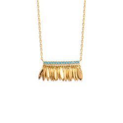 Collier Plaqué or Plume