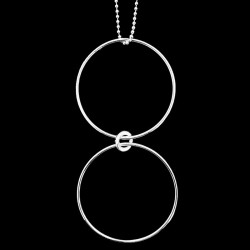 Collier sautoir cercle rond