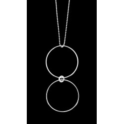Collier sautoir cercle rond