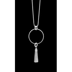 Collier sautoir cercle rond