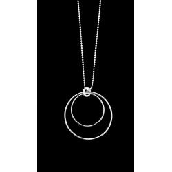Collier sautoir cercle rond