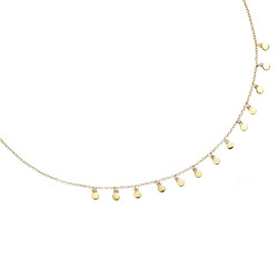 Collier Plaqué or Ras Du Cou Avec Mini Pastilles